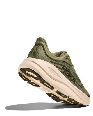 Men's Bondi 9 Lace Up Running Sneakers in Seamoss/Eucalyptus