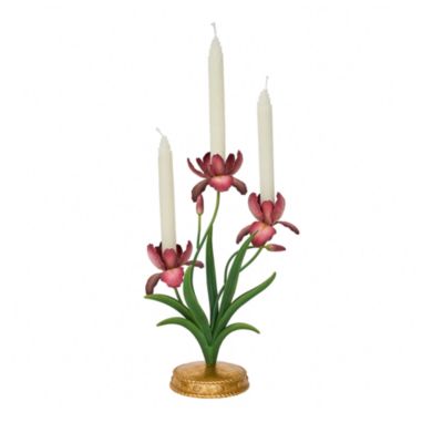 Meadow Walk Iris 14&amp;quot; Centerpiece Candelabra