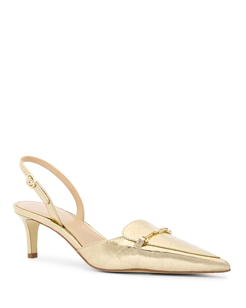 Michael Kors Women's Lena Slingback Pumps In Pale Gold