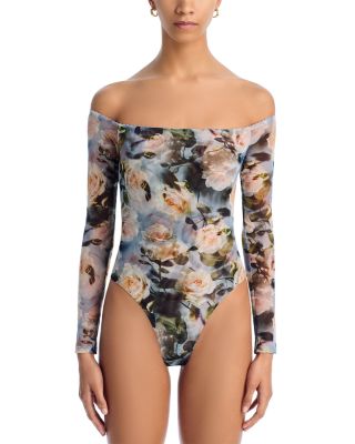 L'AGENCE Peonie Off Shoulder Bodysuit | Bloomingdale's Women