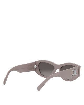 Triomphe Geometric Sunglasses, 55mm