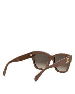 Triomphe Geometric Sunglasses, 55mm