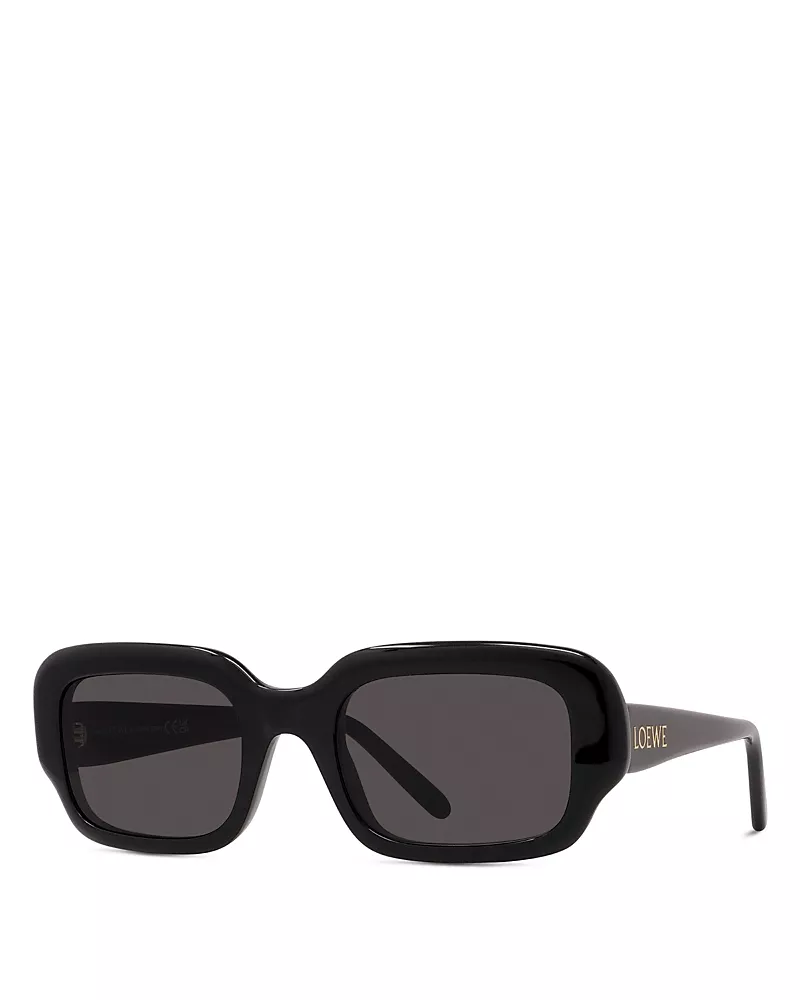 Loewe Slim Rectangular Sunglasses, 54mm