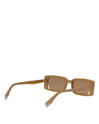 Way Rectangular Sunglasses, 53mm