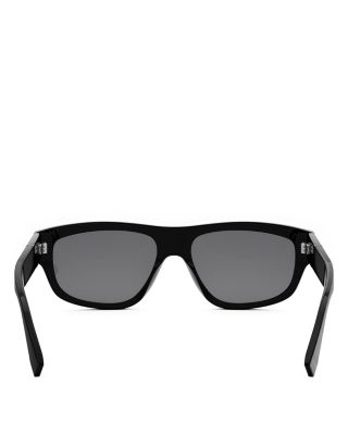 Diagonal Geometric Sunglasses, 56mm