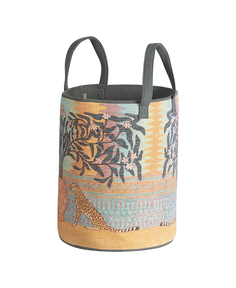 Gauri Kohli Zaria Laundry Hamper Storage Basket In Multicolored