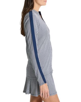 Easy Gingham Zip Front Jacket