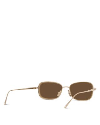 Metal Anagram Geometric Sunglasses, 54mm