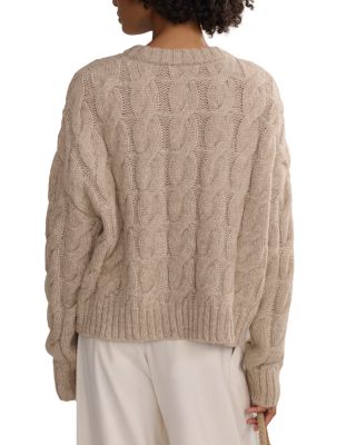 Serena Cable Knit Crewneck Sweater