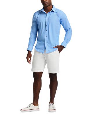 Leros Textured Long Sleeve Button Front Shirt