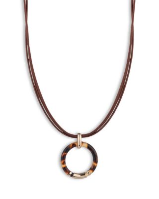 Ralph Lauren - Tortoise Pendant Necklace, 16"