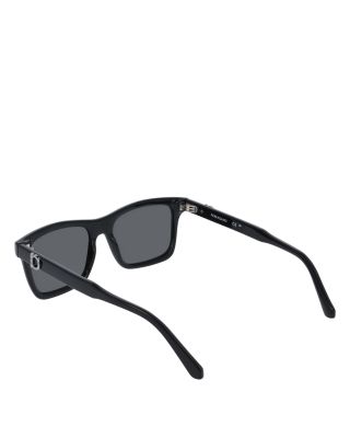 Renew Gancini Rectangular Sunglasses, 55mm