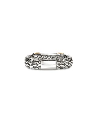 14K Yellow Gold & Sterling Silver JH Essentials Diamond Pav&eacute; Band