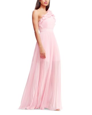 Vida Asymmetric Pleated Gown