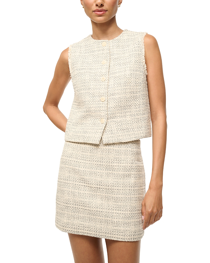 Staud Veronica Tweed Vest