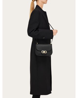 Double Gancini Crossbody Bag