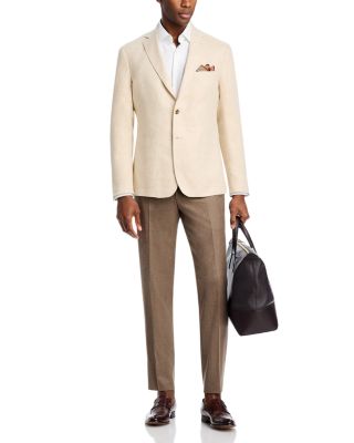 Delave Linen Hopsack Regular Fit Unstructured Sport Coat - Exclusive