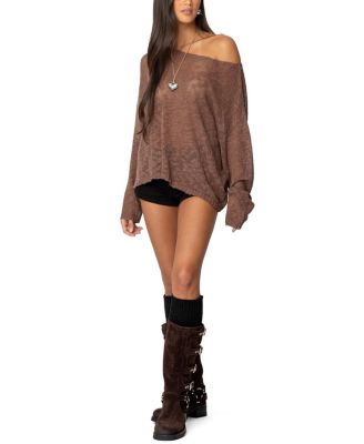 Bri Oversized Boat neck Sweater