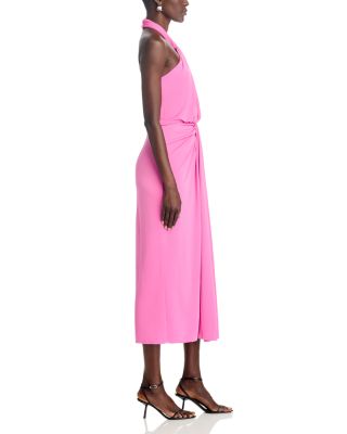 Kaily Twist Halter Midi Dress