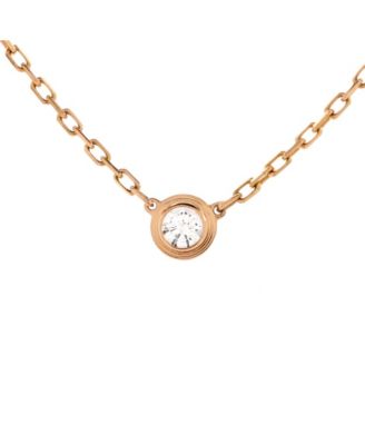 Pre-Owned Cartier - Cartier D'Amour Pendant Necklace 18K Rose Gold with Diamond