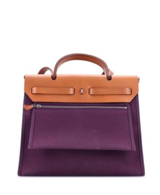 Pre-Owned HERMÈS - Pre-Owned HERMES Pre-Owned Hermes 31 Herbag Zip Leather and Toile