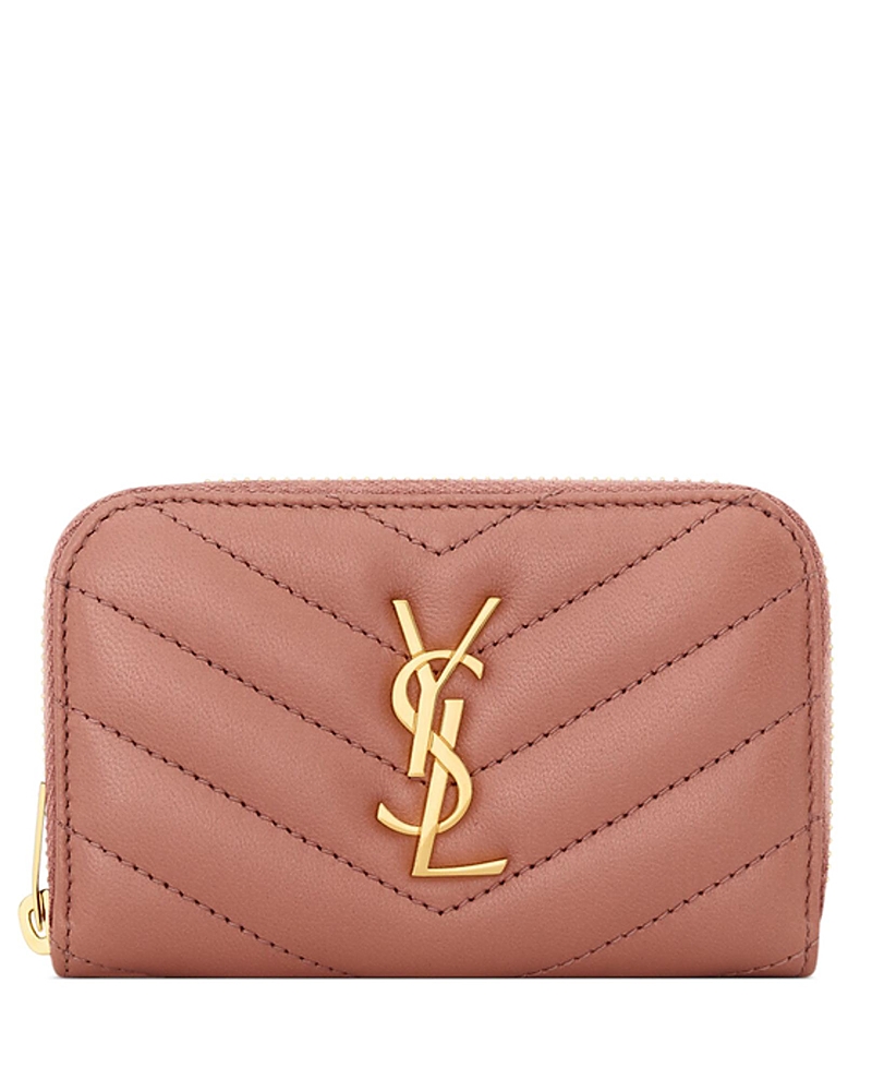 Saint Laurent Cassandre Wallet in Lambskin