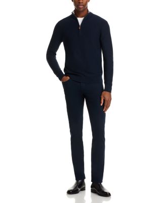 Birdseye Knit Quarter Zip Sweater - Exclusive