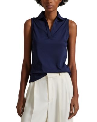 Tailored Fit Sleeveless Polo Shirt