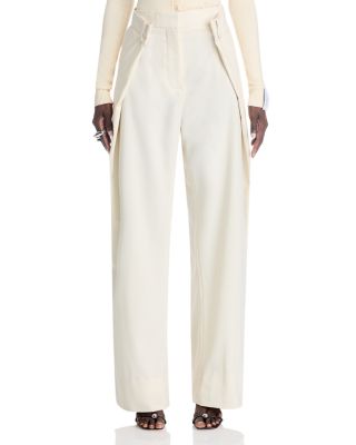 Pleated Wide Leg Pants