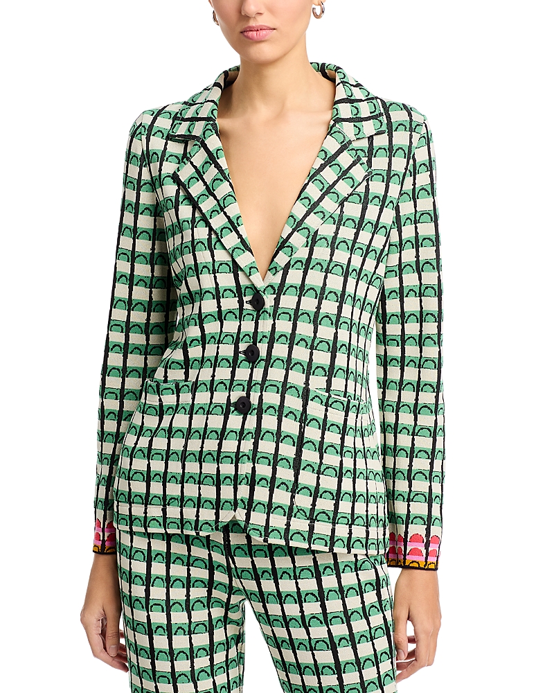 Aldo Martins Plaid Knit Blazer