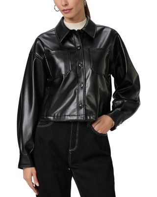 PAIGE - Connor Faux Leather Shacket