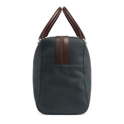 Compact Leather Weekender Bag