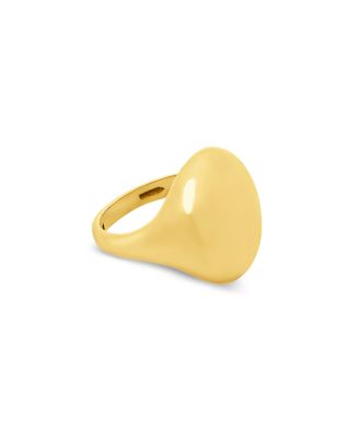 Oval Signet Ring in 14K Yellow Gold