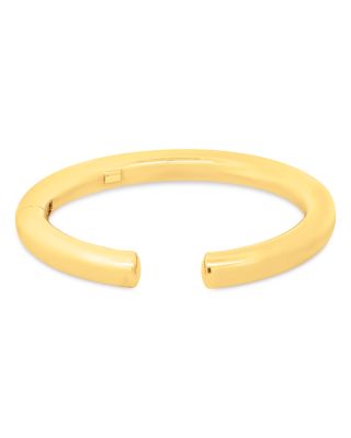 High Polished Hinge Cuff Bracelet in 14K Yellow Gold