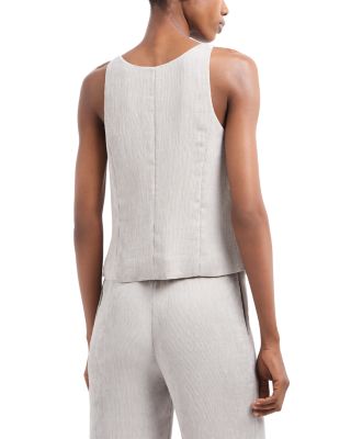 Fluid Cannette Ribbed Blazer Vest