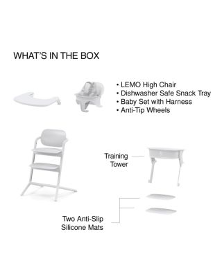 LEMO 3-in-1 High Chair + Training Tower 