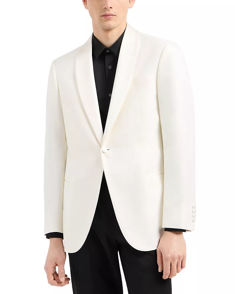Emporio Armani G Line Regular Fit Satin Shawl Lapel Dinner Jacket
