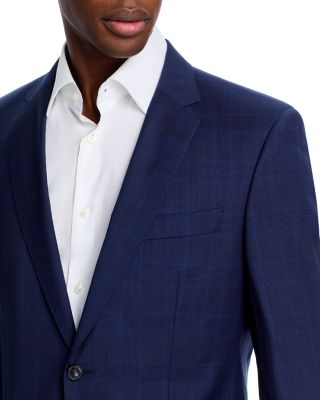 H-Huge Tonal Plaid Slim Fit Suit