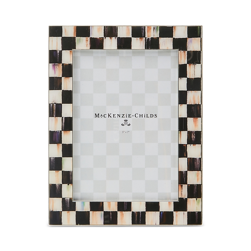 Mackenzie-childs Courtly Check Silver-plated Frame, 5 X 7