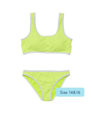 Girls' Citron Zest Crop Bikini - Little Kid, Big Kid