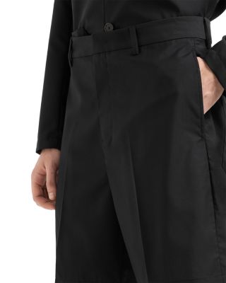 Regular Fit Poplin Wool Bermuda Shorts