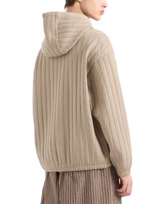 Striped Hooded Sweatshirt