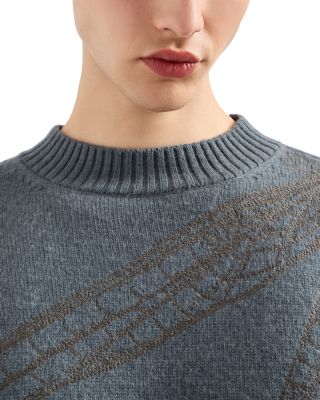 Plain Knit Embroidered Dragonfly Pullover Crewneck Sweater