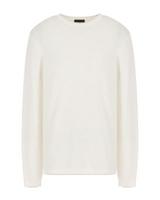 Geometric Knitted Wool Pullover Crewneck Sweater 