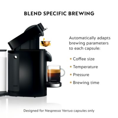 Nespresso VertuoPlus Deluxe by De’Longhi with Aeroccino Milk Frother, Classic Black