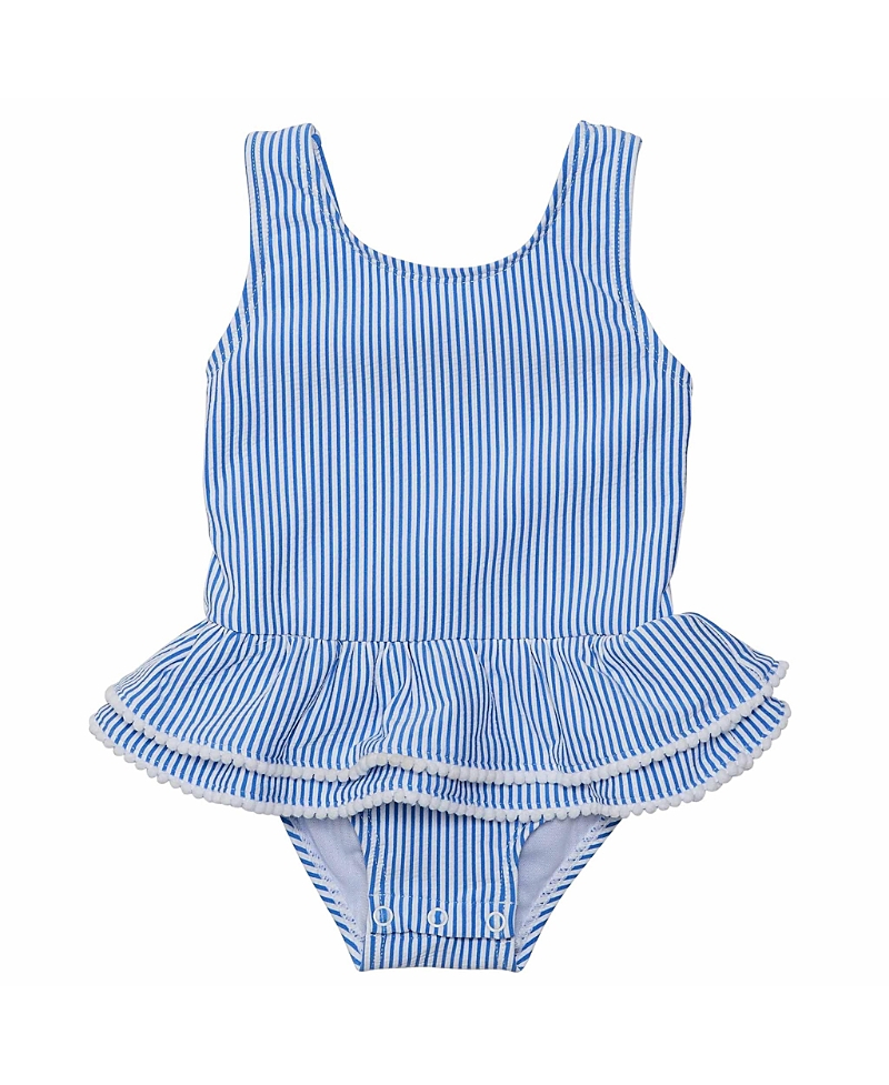 Snapper Rock Parisian Summer Skirt Swimsuit - Little Kid In Blue