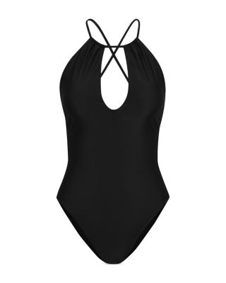 Belle Sold High Neck One Piece Swimsuit