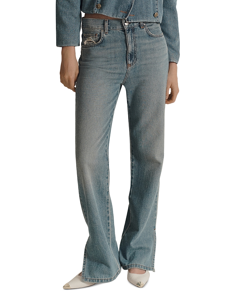 Shop Marella Sport Cassia Denim Jacket In Blue Jeans