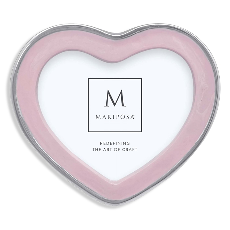 Mariposa Signature Heart Picture Frame In Pink