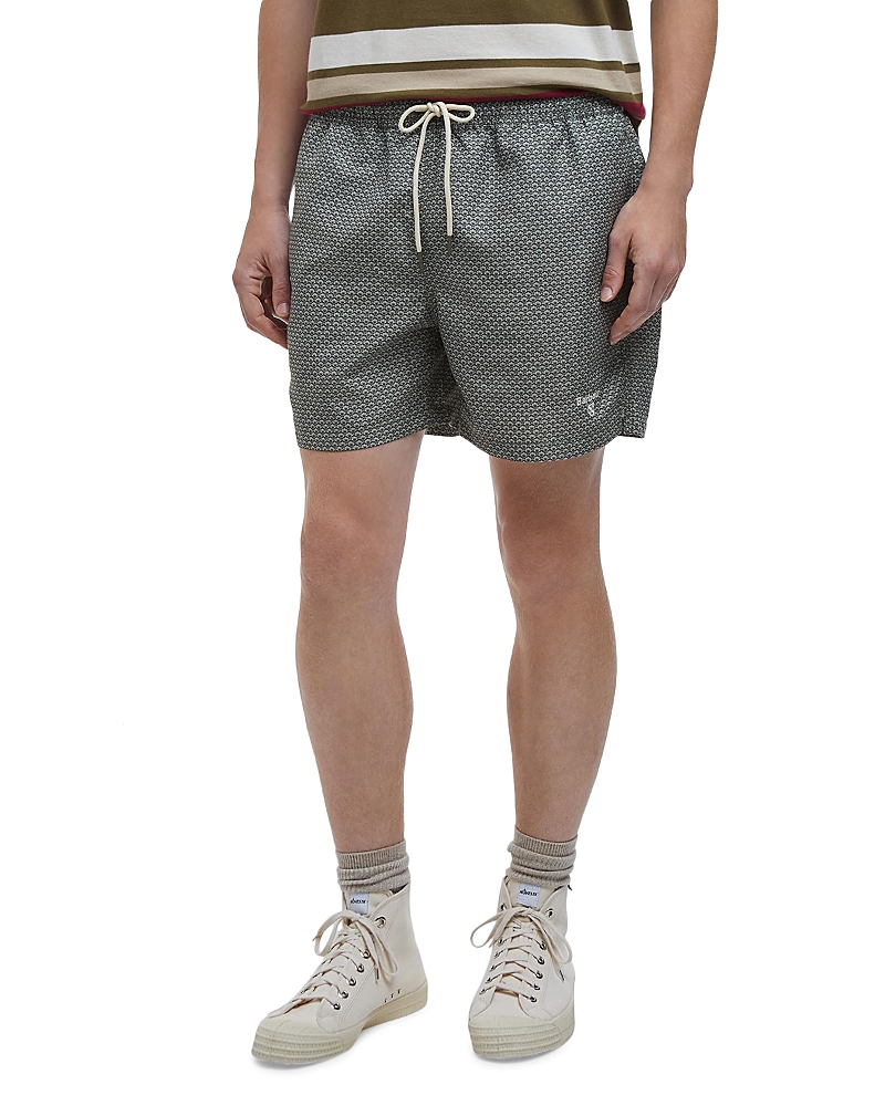 Barbour Shell Swim Trunks In Olive
